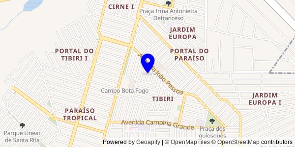 Mapa de Araruna - Fisioterapeutas