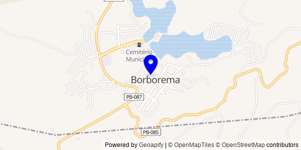 Mapa de Borborema - Fisioterapeutas