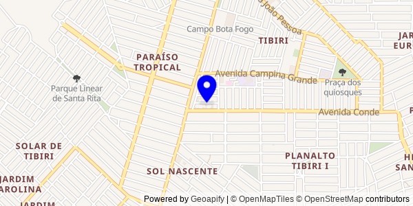 Mapa de Dona Inês - Fisioterapeutas