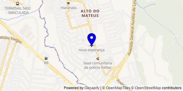 Mapa de Esperança - Nutricionistas