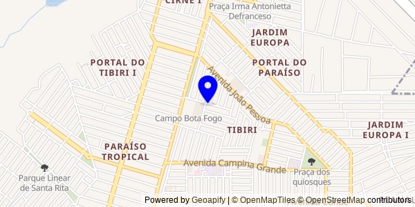 Mapa de Itabaiana - Nutricionistas