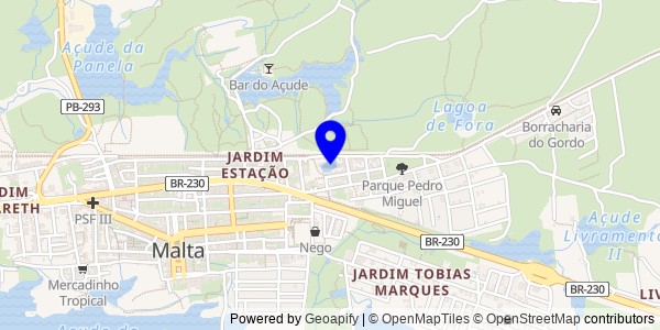 Mapa de Lagoa de Dentro - Nutricionistas