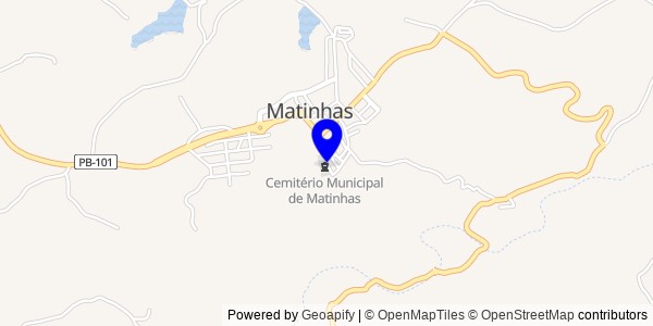 Mapa de Matinhas - Fisioterapeutas