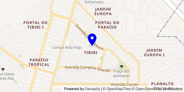 Mapa de Mogeiro - Nutricionistas