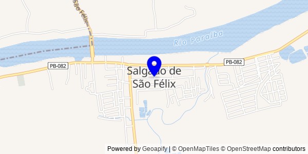 Mapa de Salgado de São Félix - Fisioterapeutas