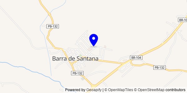 Mapa de Barra de Santana - Nutricionistas