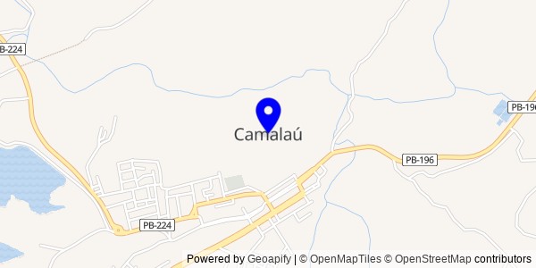 Mapa de Camalaú - Fisioterapeutas