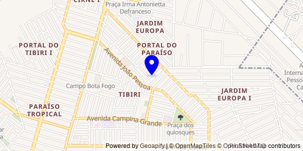 Mapa de Cubati - Fisioterapeutas