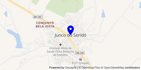 Mapa de Junco do Seridó - Fisioterapeutas