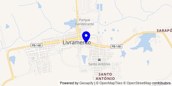 Mapa de Livramento - Nutricionistas