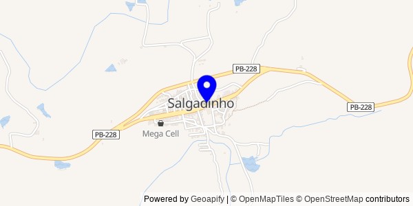 Mapa de Salgadinho - Fisioterapeutas