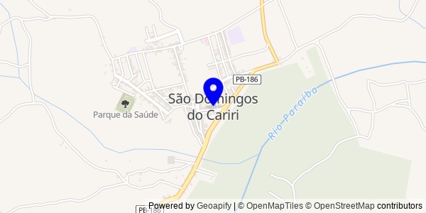 Mapa de São Domingos do Cariri - Nutricionistas