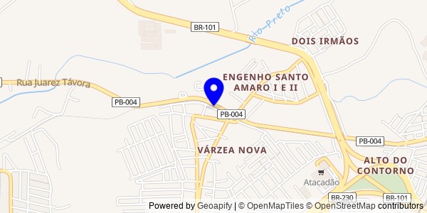 Mapa de Várzea - Nutricionistas