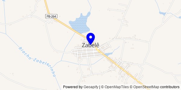Mapa de Zabelê - Fisioterapeutas