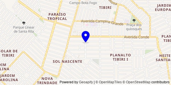 Mapa de Baía da Traição - Nutricionistas