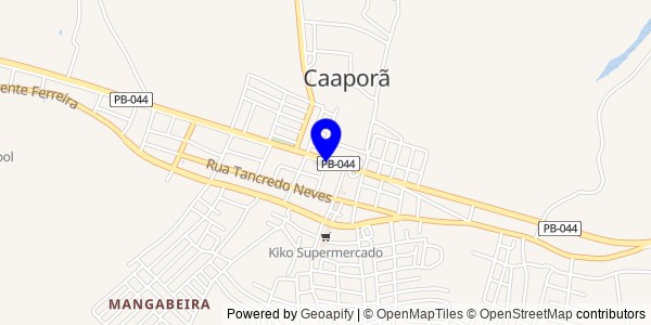 Mapa de Caaporã - Fisioterapeutas