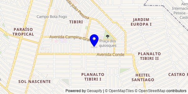 Mapa de Cabedelo - Fisioterapeutas