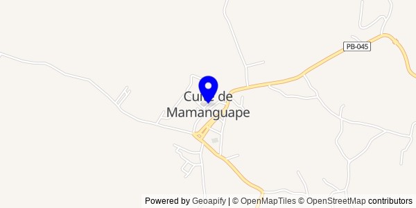 Mapa de Cuité de Mamanguape - Fisioterapeutas