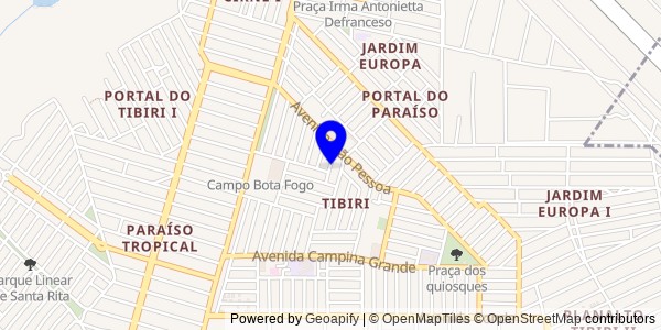 Mapa de Jacaraú - Nutricionistas