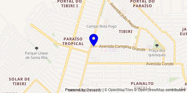 Mapa de Pedras de Fogo - Fisioterapeutas