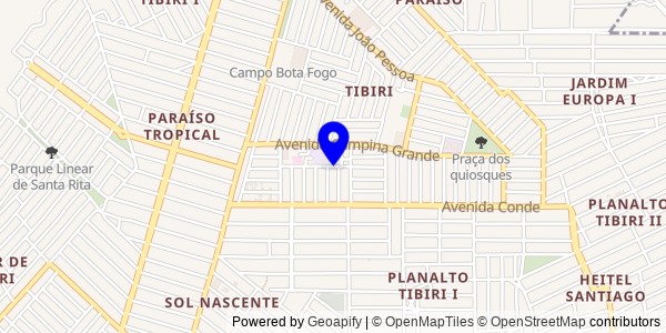 Mapa de Pitimbu - Nutricionistas