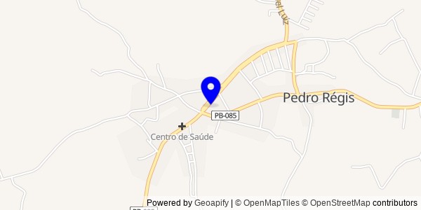 Mapa de Pedro Régis - Fisioterapeutas