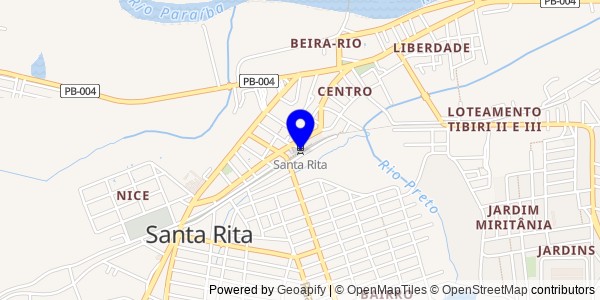 Mapa de Santa Rita - Fisioterapeutas