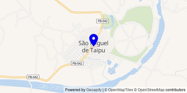 Mapa de São Miguel de Taipu - Nutricionistas