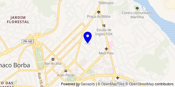 Mapa de Siqueira Campos - Nutricionistas