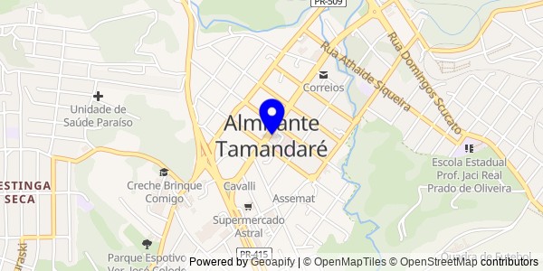 Mapa de Almirante Tamandaré - Nutricionistas