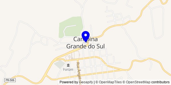 Mapa de Campina Grande do Sul - Nutricionistas