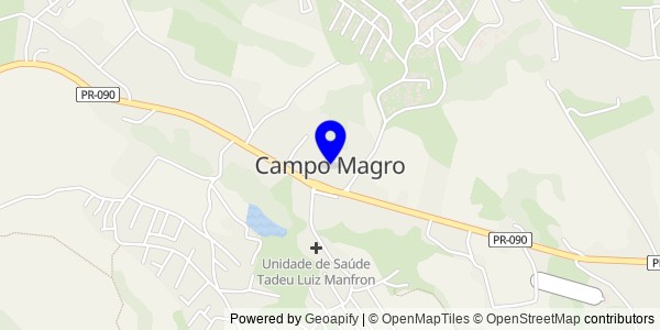 Mapa de Campo Magro - Nutricionistas