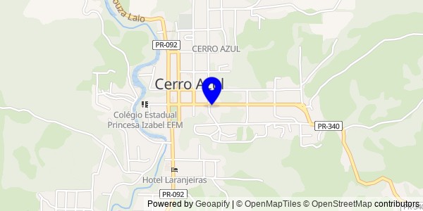 Mapa de Cerro Azul - Nutricionistas