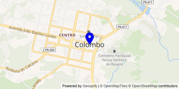 Mapa de Colombo - Fisioterapeutas
