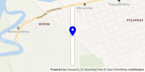 Mapa de Guaratuba - Nutricionistas