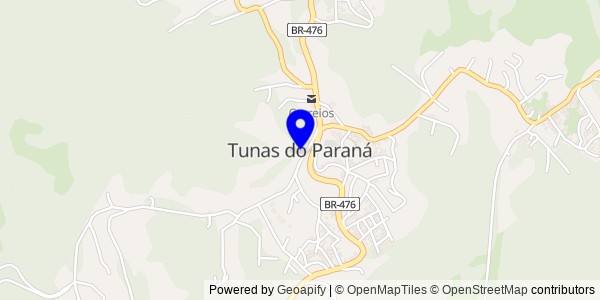 Mapa de Tunas do Paraná - Nutricionistas