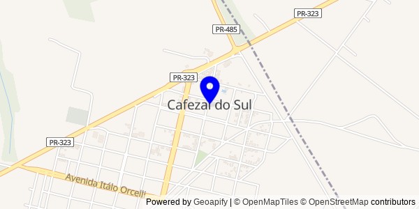 Mapa de Cafezal do Sul - Nutricionistas