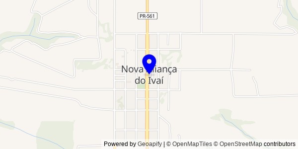 Mapa de Nova Aliança do Ivaí - Nutricionistas