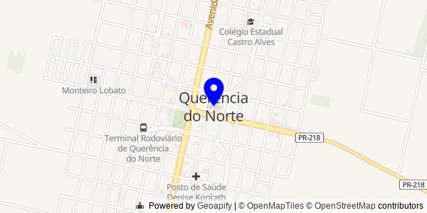 Mapa de Querência do Norte - Nutricionistas