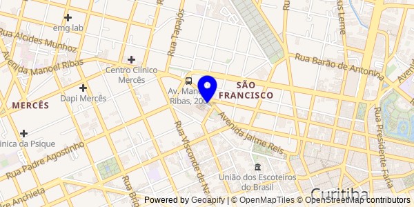 Mapa de Manoel Ribas - Nutricionistas