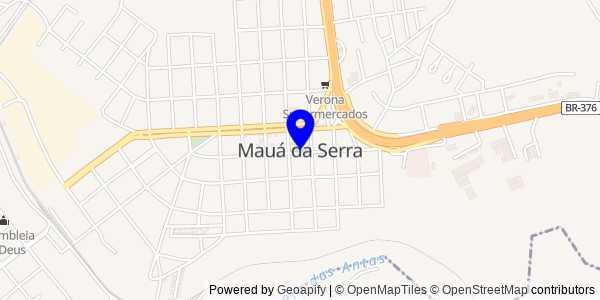 Mapa de Mauá da Serra - Nutricionistas