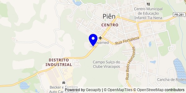 Mapa de Nossa Senhora das Graças - Nutricionistas