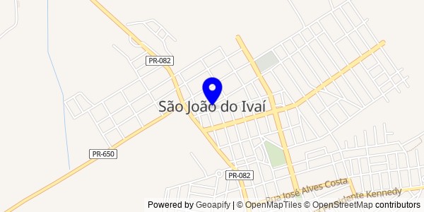 Mapa de São João do Ivaí - Nutricionistas