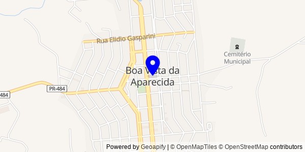 Mapa de Boa Vista da Aparecida - Nutricionistas
