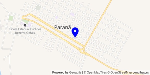 Mapa de Três Barras do Paraná - Nutricionistas