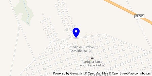 Mapa de Rebouças - Nutricionistas