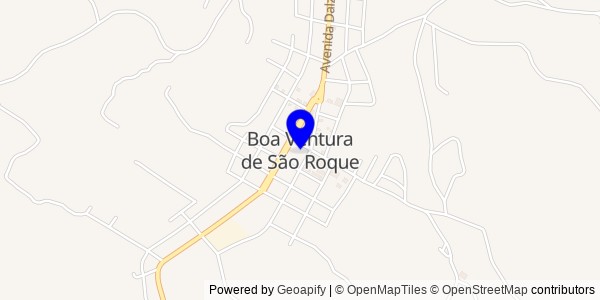 Mapa de Boa Ventura de São Roque - Fisioterapeutas