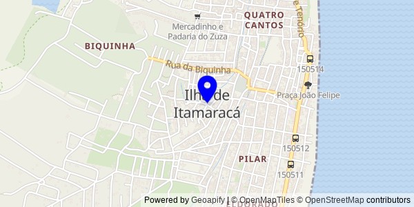 Mapa de Ilha de Itamaracá - Fisioterapeutas