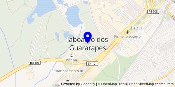 Mapa de Jaboatão dos Guararapes - Fisioterapeutas