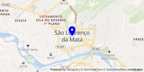 Mapa de São Lourenço da Mata - Nutricionistas